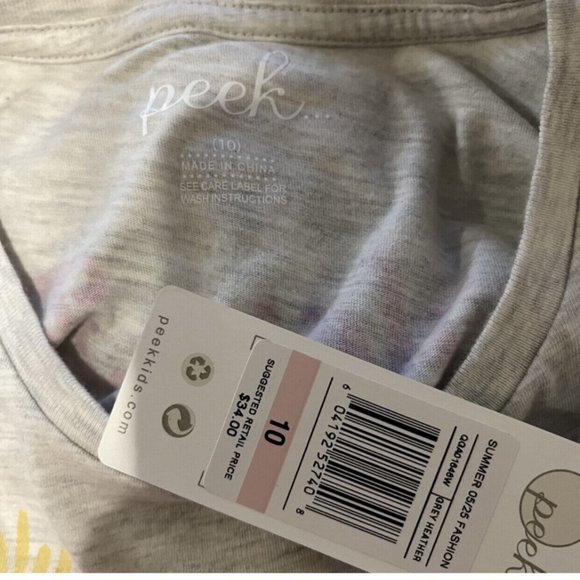 NWT Peek Amelia Earhart Graphic Tee Size 10 - Picture 4 of 4